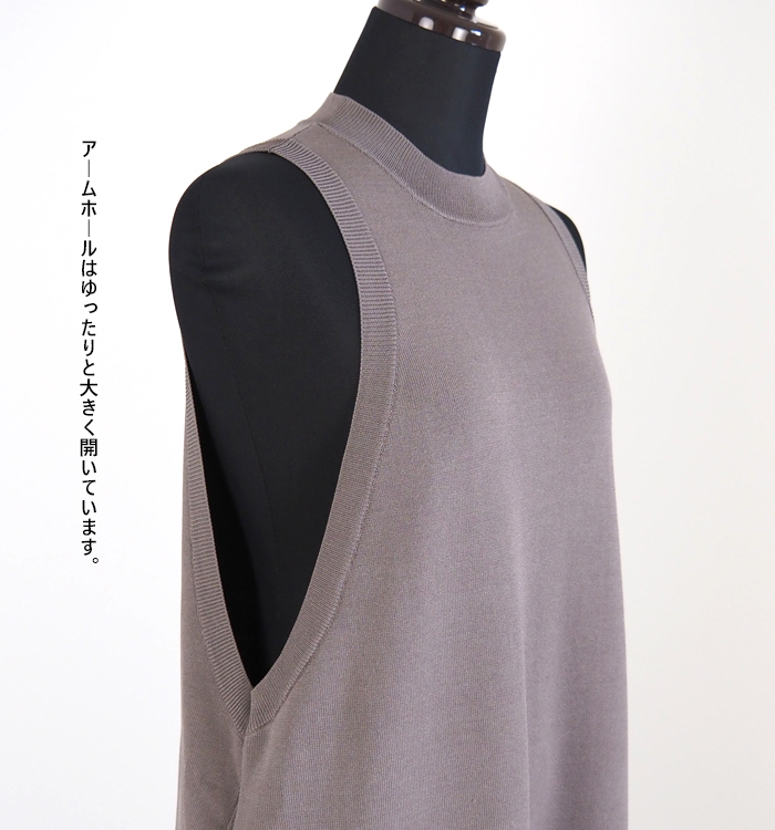 MANON マノン スリーブレス ロングワンピース レディース