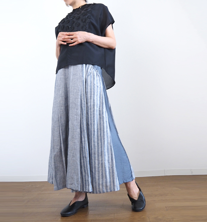 MANON マノン オーガンジーフレンチブラウス レディース