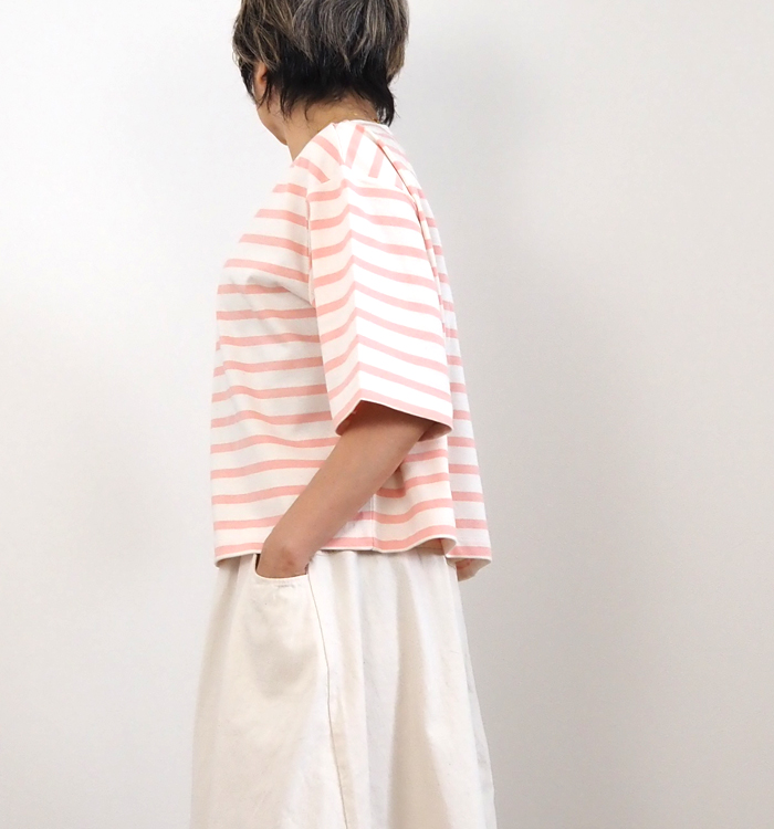 MANON ボートネックボーダーTシャツ