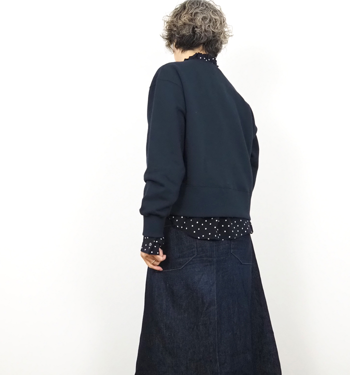 MANON マノン 裏起毛スウェットカーディガン レディース