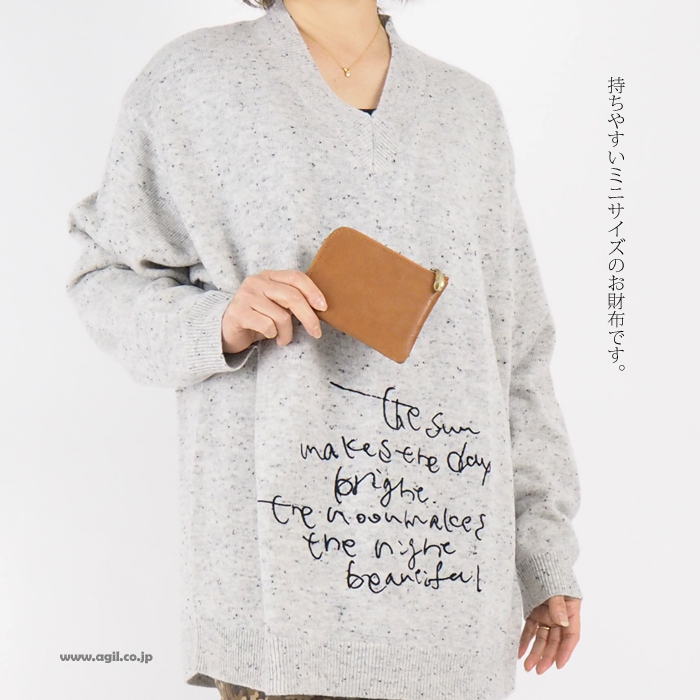 mononogu もののぐ 小さい財布 本革 L字ファスナー 日本製 牛革 レディース メンズ 女性 男性