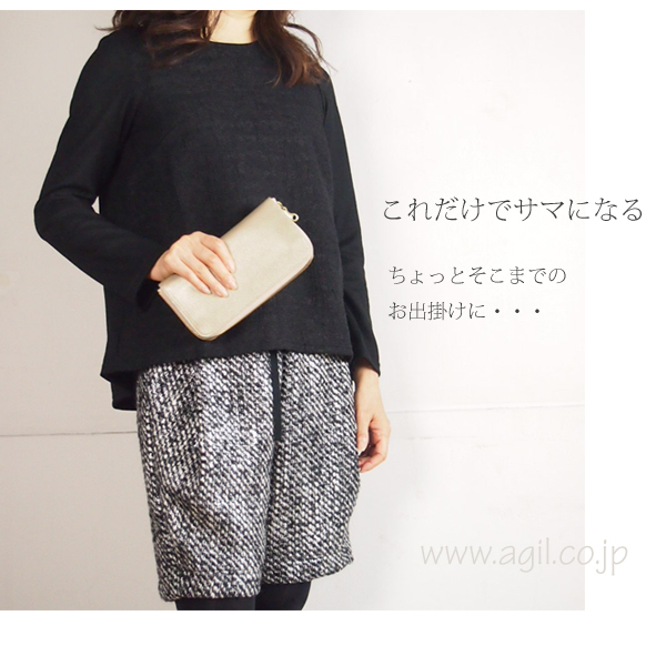 mononogu(もののぐ) ラウンドファスナー シボレザー長財布|ロングウォレット|シャンパンゴールド