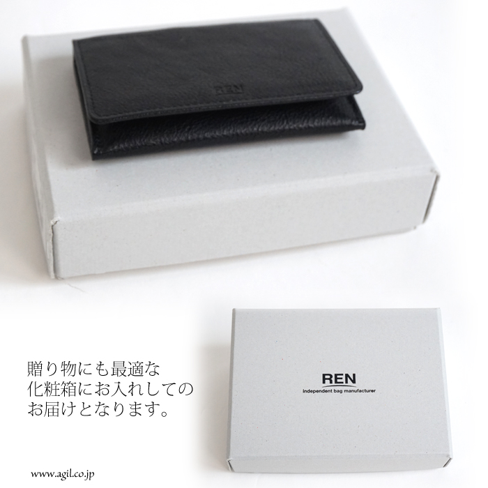 REN (レン) カードケース 名刺入れ 本革 SOLUM ソラム レディース メンズ