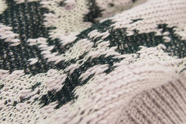 tiny dinosaur(タイニーダイナソー) ニットガウン ロングジレ｜ライトグレー