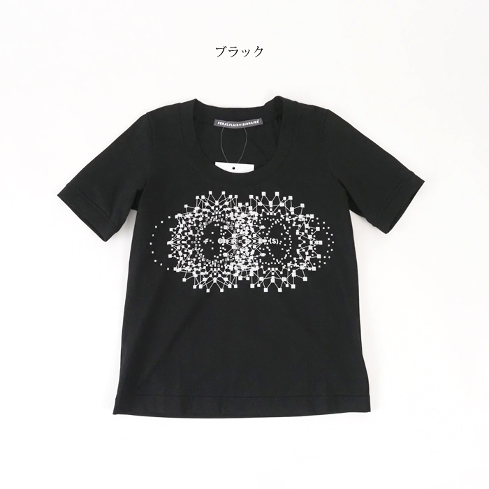 FERAL FLAIR VISIONAIRE フィラルフレア ヴィジョネア ラウンドネック プリントカットソー レディース