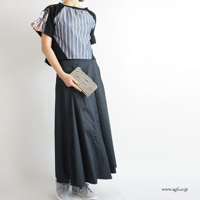 mononogu (もののぐ) 長財布 L字ファスナー 牛革レザー ゼブラ型押し 薄型スリム レディース メンズ 送料無料